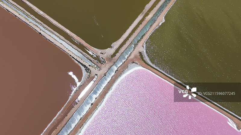 西澳粉湖-自然调色盘图片素材