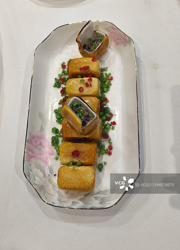 淄博琉璃菜博山豆腐箱图片素材
