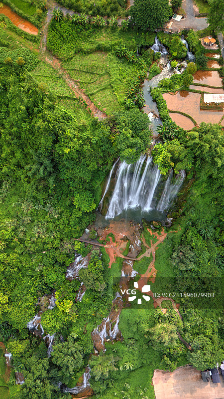 百色靖西市瀑布图片素材