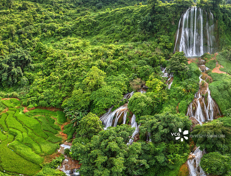 百色靖西市瀑布图片素材