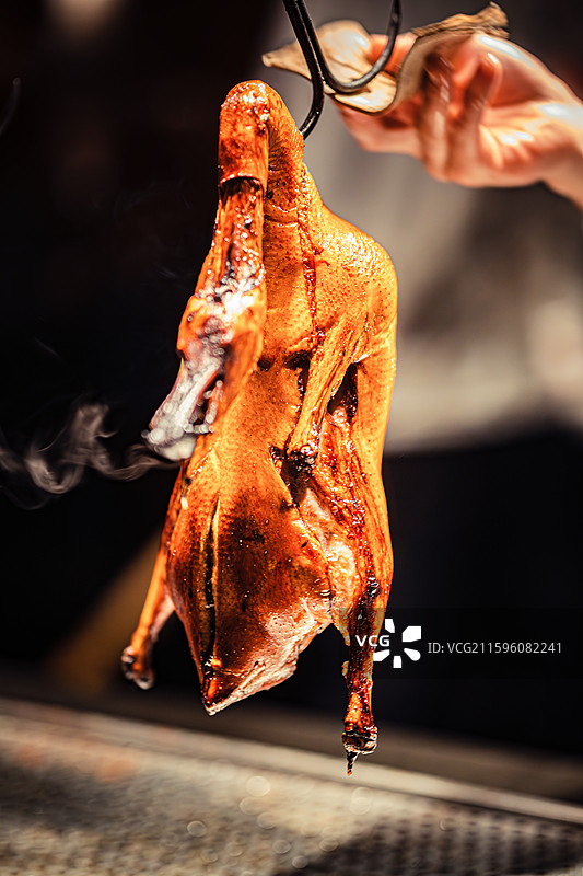 传统食品非遗美食北京烤鸭图片素材