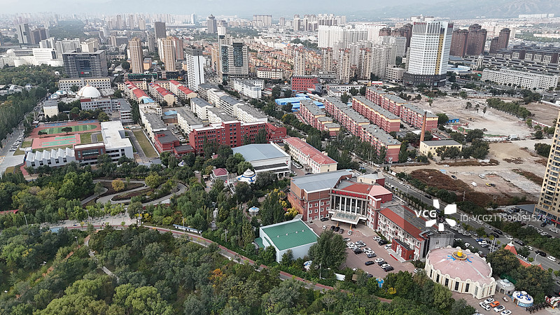呼和浩特新城区城市风光图片素材
