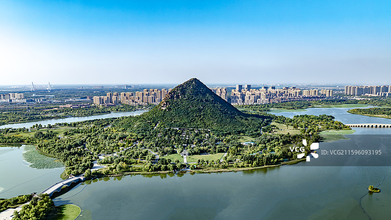 济南华山湖公园图片素材