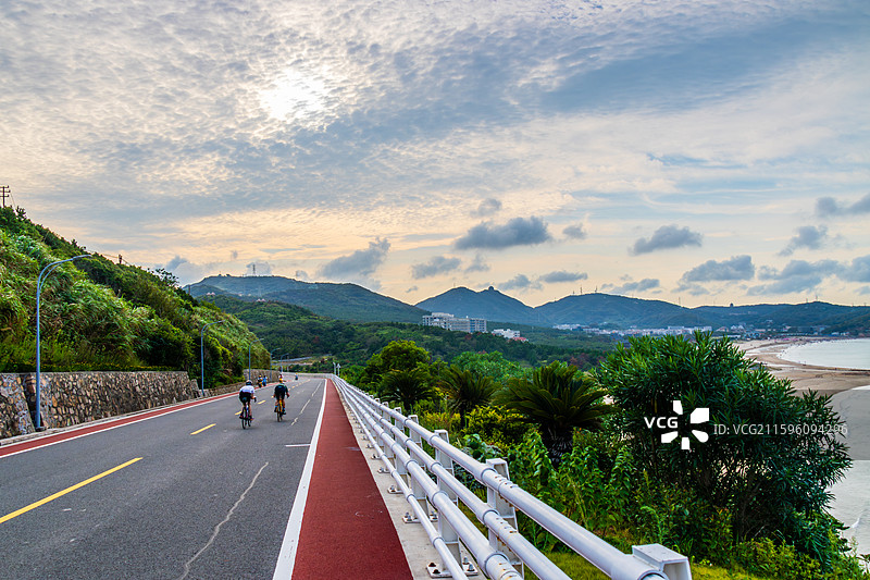 左岸公路风光，嵊泗列岛泗礁岛图片素材