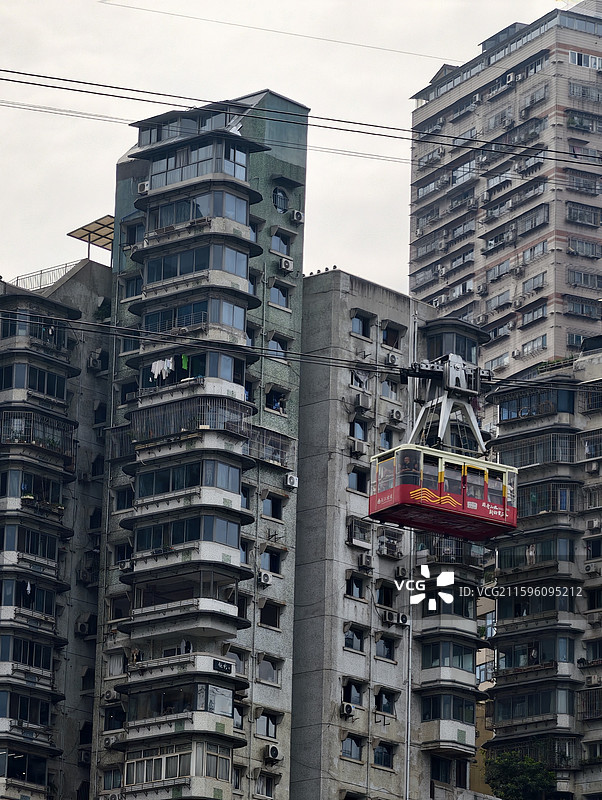重庆·长江索道·东水门长江大桥·白象居图片素材