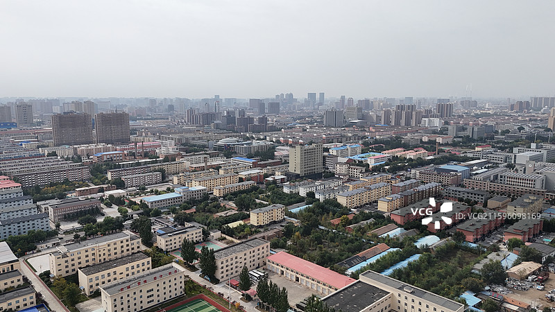 呼和浩特新城区阿尔泰游乐园附近城市风光图片素材