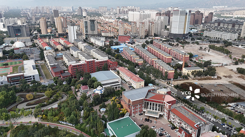 呼和浩特新城区城市风光图片素材