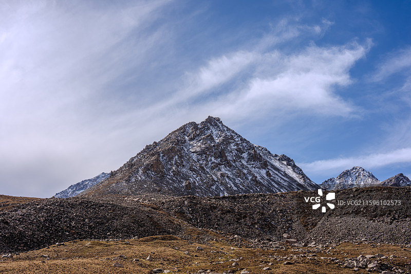 冰沟河-通往天池之路图片素材