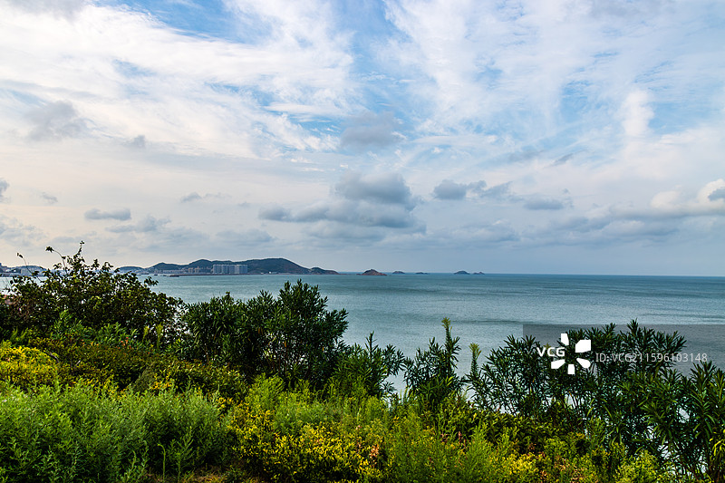 海天一色，嵊泗泗礁岛海岸风光，摄于左岸公路图片素材