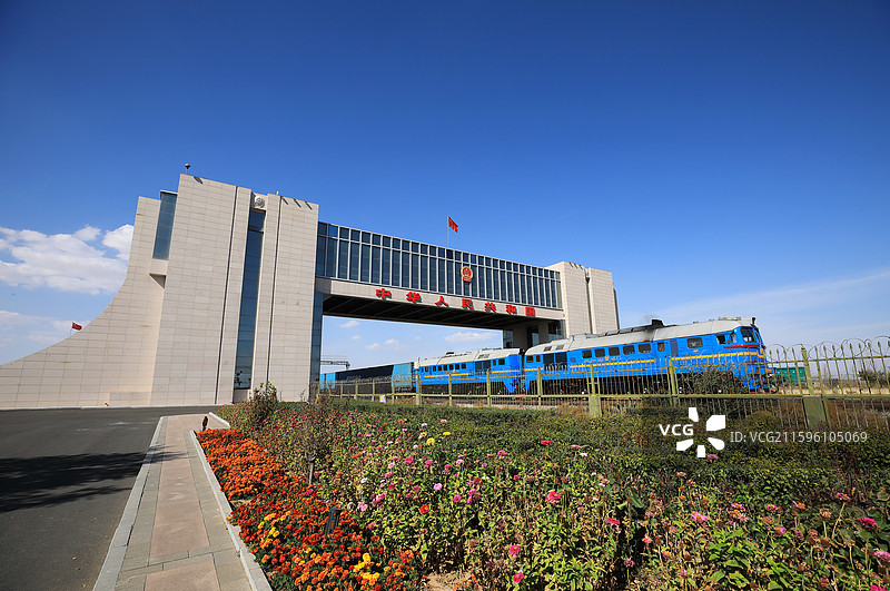 二连浩特国门图片素材