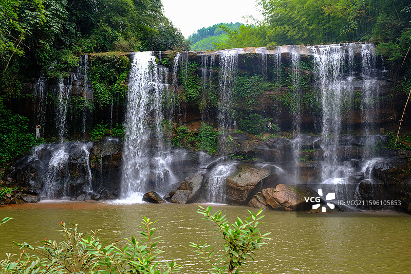 中国贵州赤水丹霞国家地质公园，赤水国家重点风景名胜区，国家四A级景区，赤水四洞沟景区图片素材