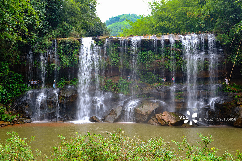 中国贵州赤水丹霞国家地质公园，赤水国家重点风景名胜区，国家四A级景区，赤水四洞沟景区图片素材