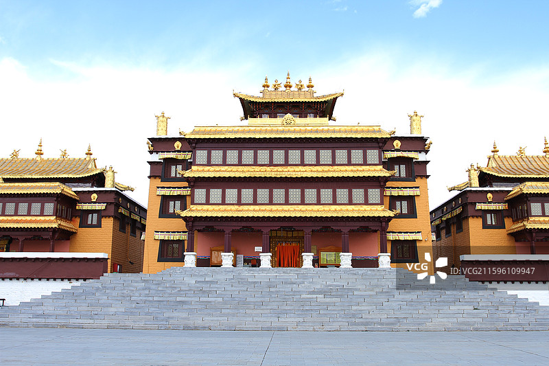 黑龙江省大庆市杜尔伯特蒙古族自治县富裕正洁寺图片素材