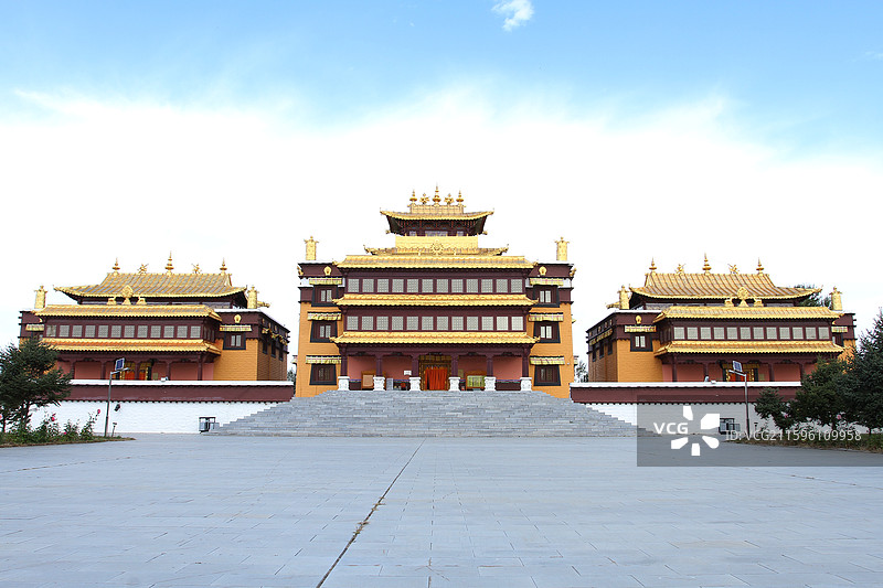 黑龙江省大庆市杜尔伯特蒙古族自治县富裕正洁寺图片素材