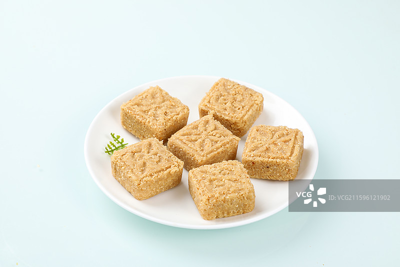 手工花生糕图片素材