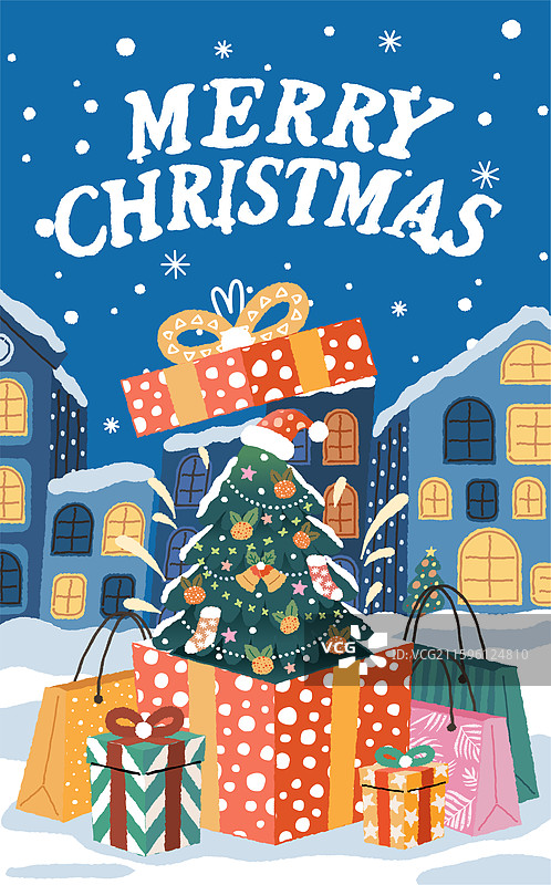 圣诞节商业插画图片素材