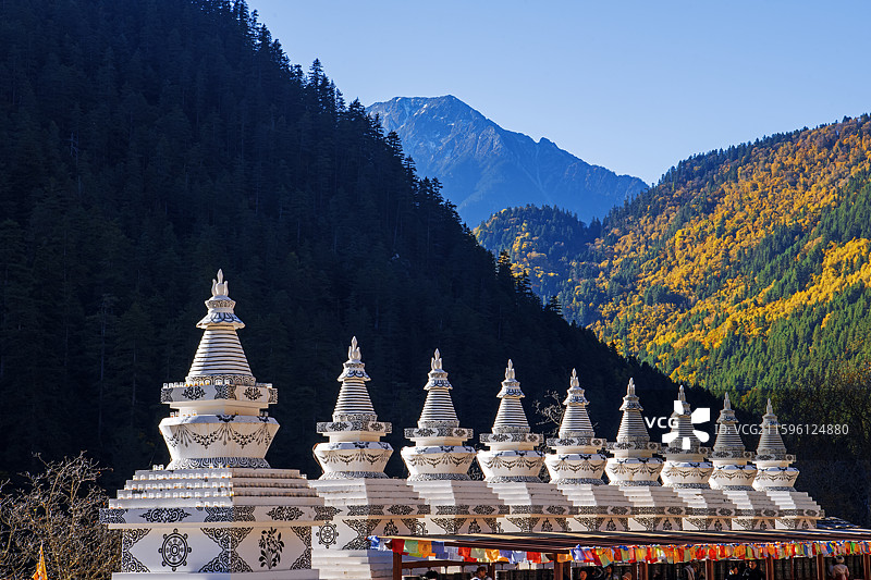 《九寨沟九宝莲花菩提塔》图片素材