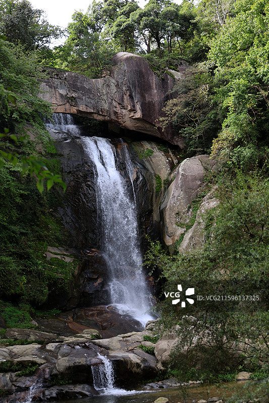 浙江台州天台山石梁飞瀑与方广寺图片素材