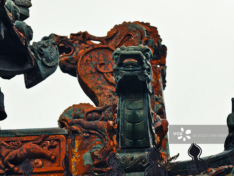 安徽亳州花戏楼屋檐图片素材