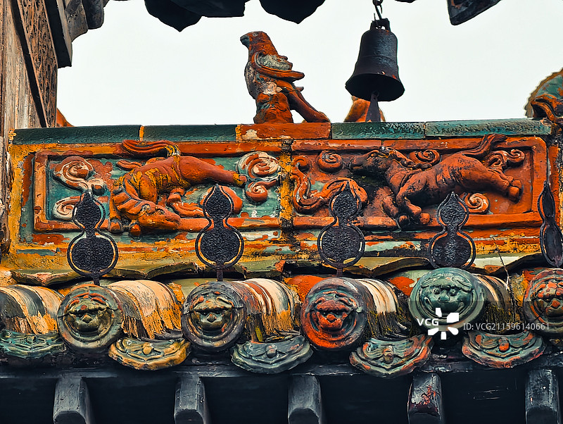 安徽亳州花戏楼屋檐图片素材