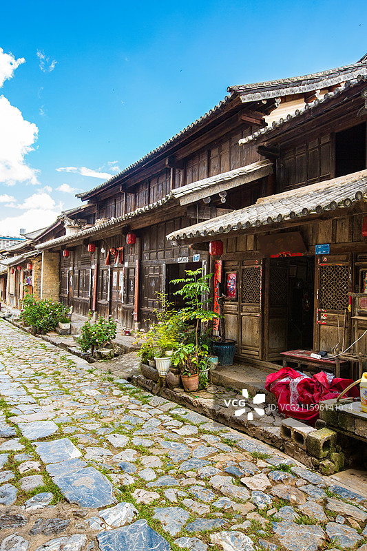 中国云南省大理白族自治州祥云县云南驿景区图片素材