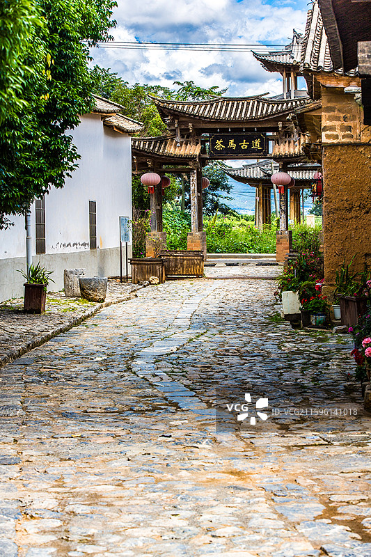 中国云南省大理白族自治州祥云县云南驿景区图片素材