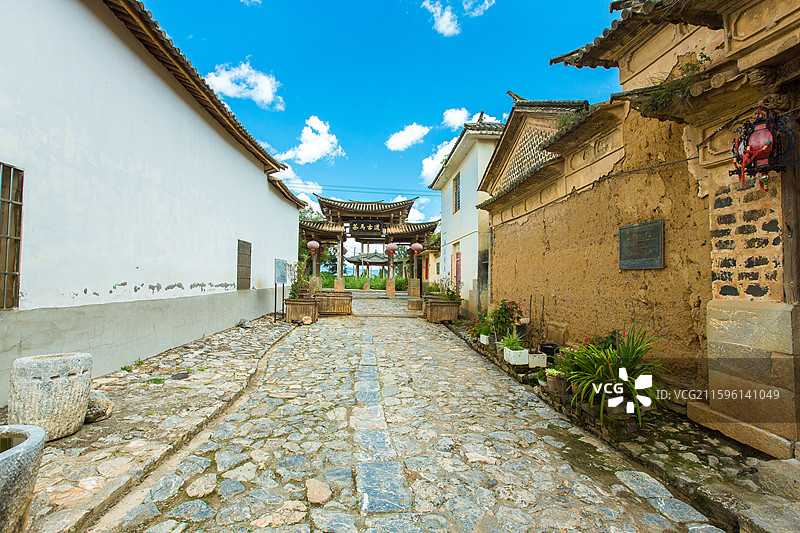 中国云南省大理白族自治州祥云县云南驿景区图片素材