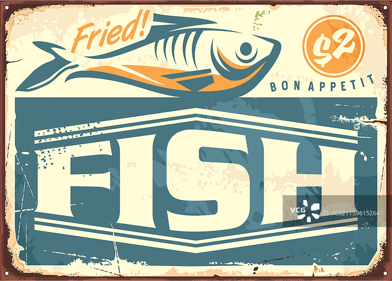 炸鱼复古小酒馆招牌图片素材