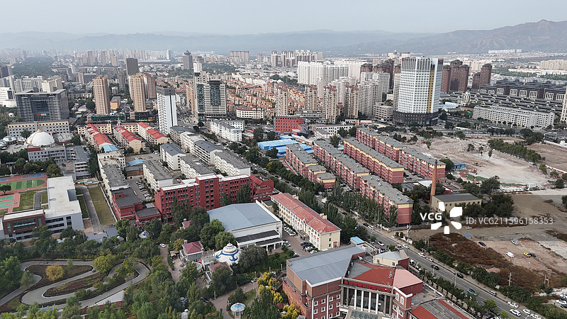 呼和浩特新城区城市风光图片素材