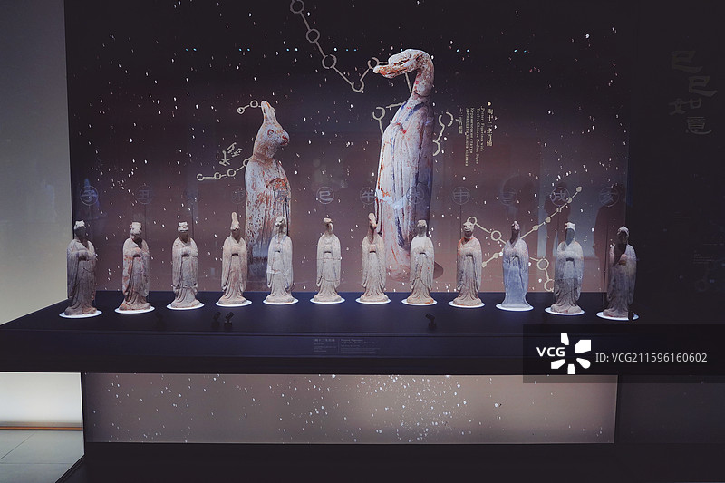 西安机场博物馆展品图片素材