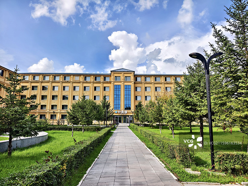 黑龙江省黑河市五大连池市，五大连池工人疗养院图片素材