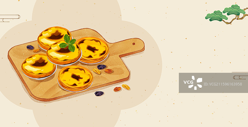 澳门城市特色美食葡式蛋挞葡挞图片素材