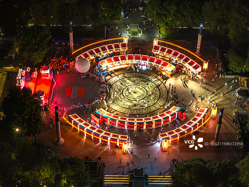 绍兴城市广场节日图片素材