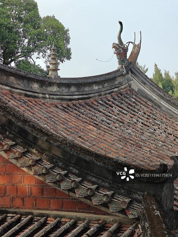 泉州真武庙-中式建筑屋顶图片素材