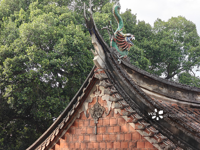 泉州真武庙-中式建筑屋顶图片素材