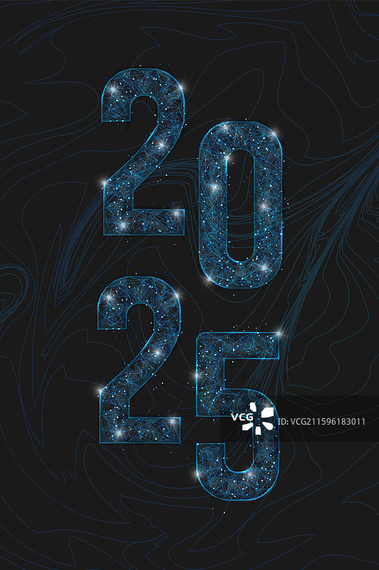 新年数字的抽象孤立蓝色图像图片素材