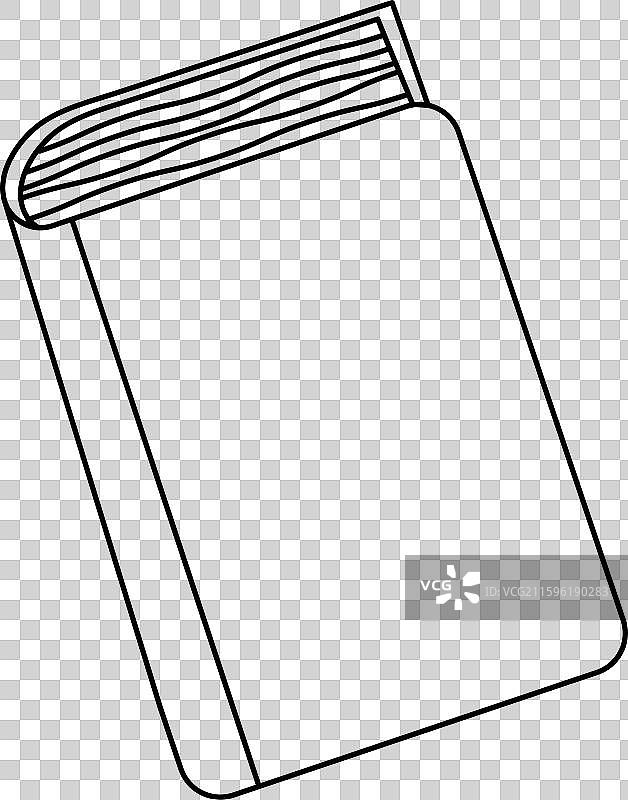 书本图标 简单的书本标志 关闭的书本线条图标图片素材