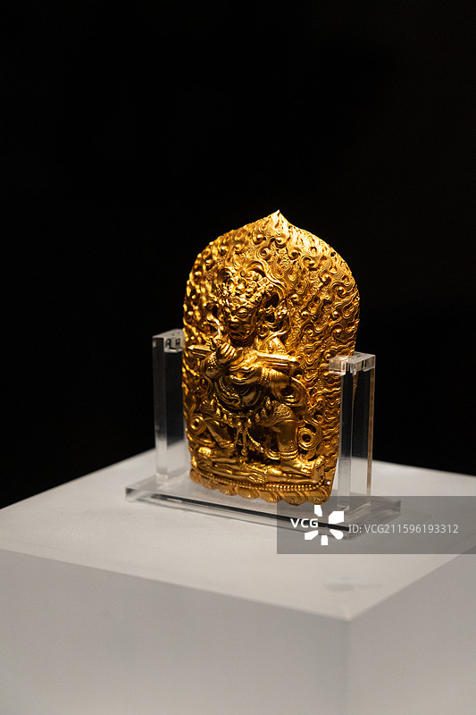 湖北省博物馆金大黑天舞姿神像图片素材