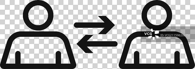 用户互动图标线条艺术图片素材