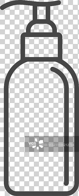 美容化妆品和护理瓶罐图标图片素材