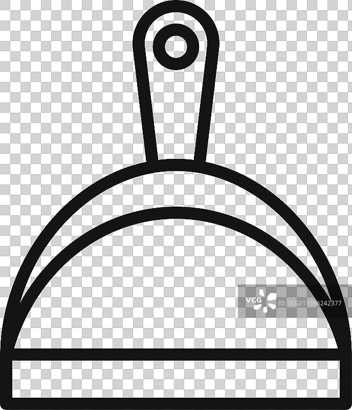 黑色簸箕图标轮廓合集图片素材