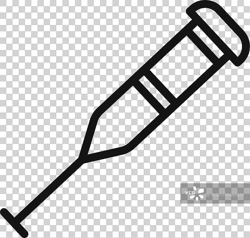 拐杖图标轮廓黑色合集图片素材