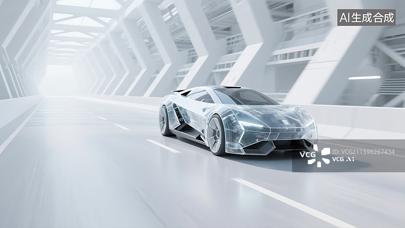 【AI数字艺术】未来跑车图片素材