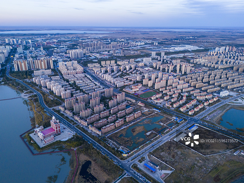 大庆市龙凤区航拍图片素材