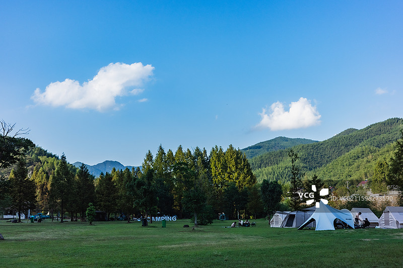 浙江湖州安吉小杭坑风景图片素材