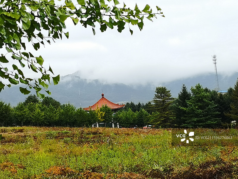 集安高句丽文物古迹旅游景区——好太王碑亭图片素材