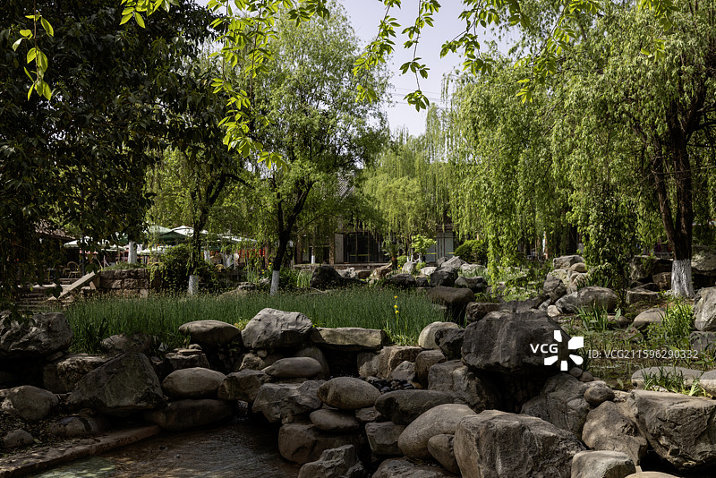 汉唐时期沱江重要码头成都五风溪风光图片素材