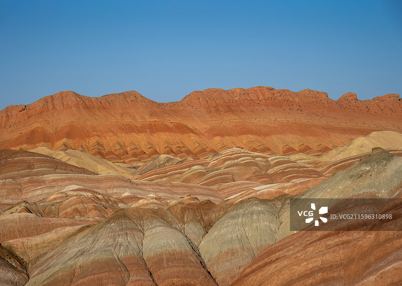 甘肃省张掖市临泽县七彩丹霞地质公园风光图片素材