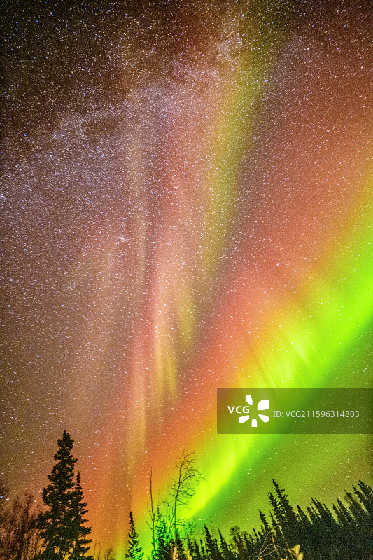 加拿大北极极光风光图片素材