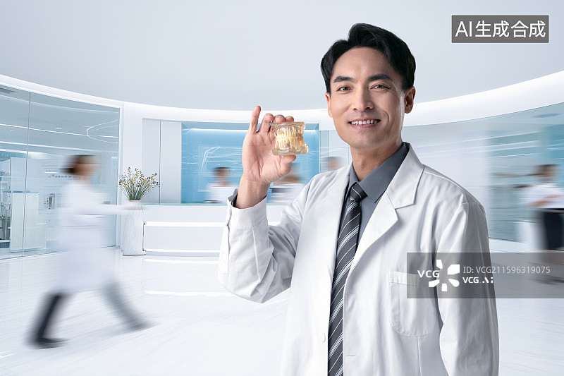 【AI数字艺术】医生肖像图片素材